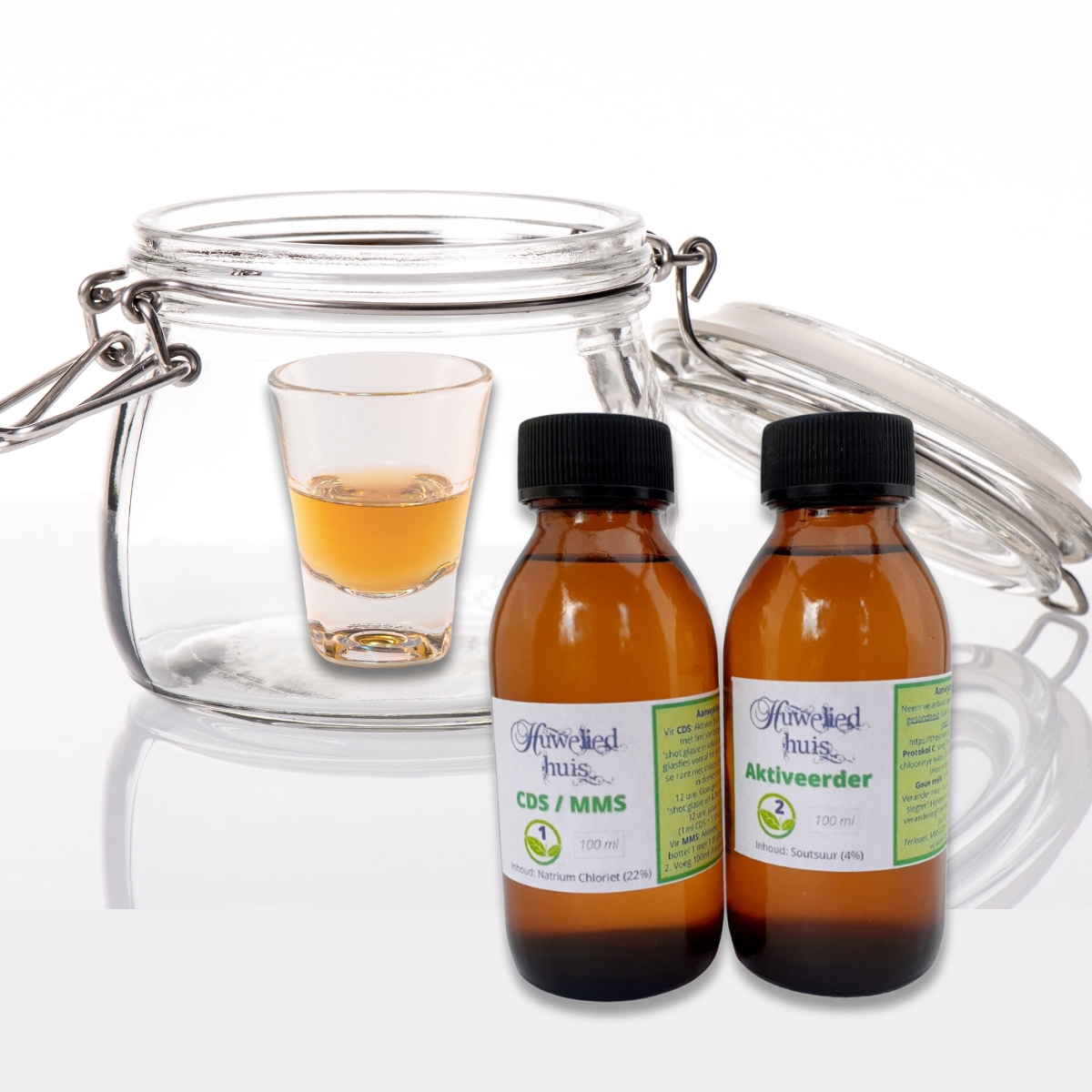 04. CDS stel met aktiveerder 2 x 100ml CDS set with activator - Image 3