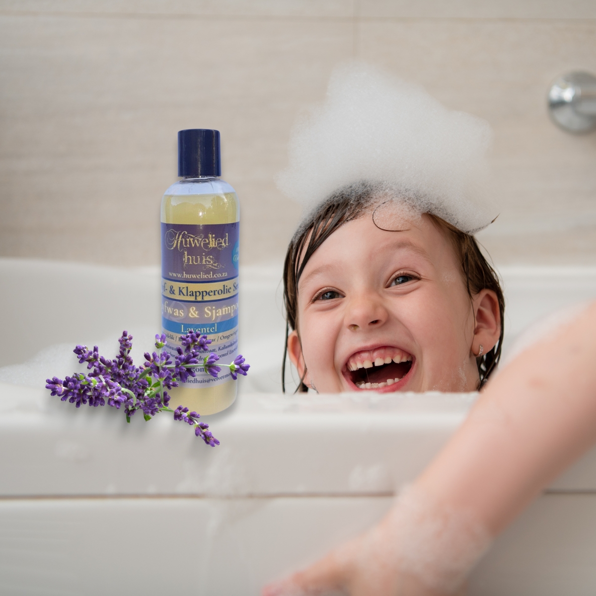 2-in-1 Lyfwas & Sjampoe Laventel / Body Wash & Shampoo Lavender - Image 2