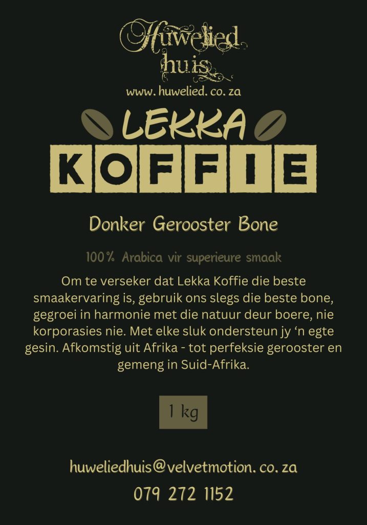 Lekka Koffie Donker Gerooster Bone