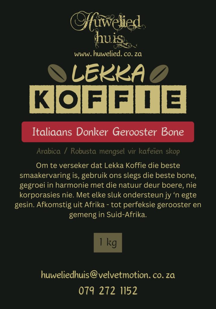Lekka Koffie Donker Italiaanse Mengsel Bone