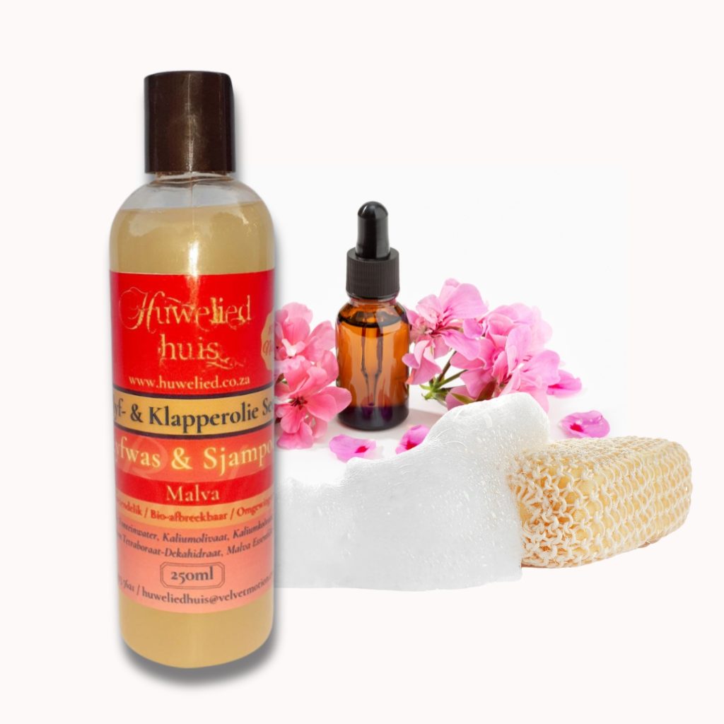 2-in-1 Lyfwas & Sjampoe Malva / Body Wash & Shampoo Geranium
